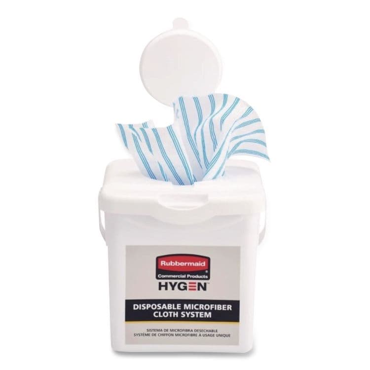 RUBBERMAID COMMERCIAL PROD. Disposable Microfiber Charging Bucket, 7.92 x 7.75 x 7.44, White, 4/Carton (RCP2135007) thumbnail 4