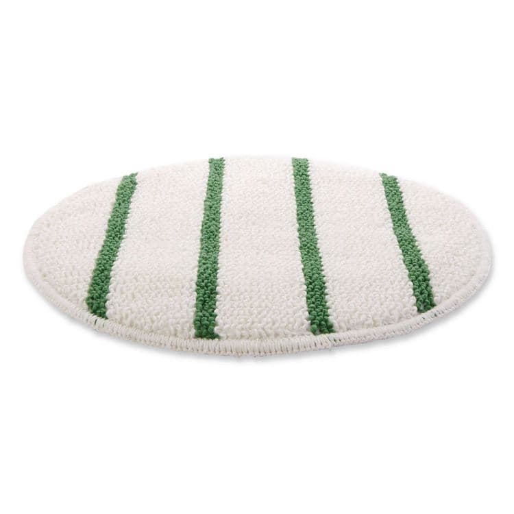 RUBBERMAID COMMERCIAL PROD. Low Profile Scrub-Strip Carpet Bonnet, 19" Diameter, White/Green (RCPP269EA) thumbnail 2