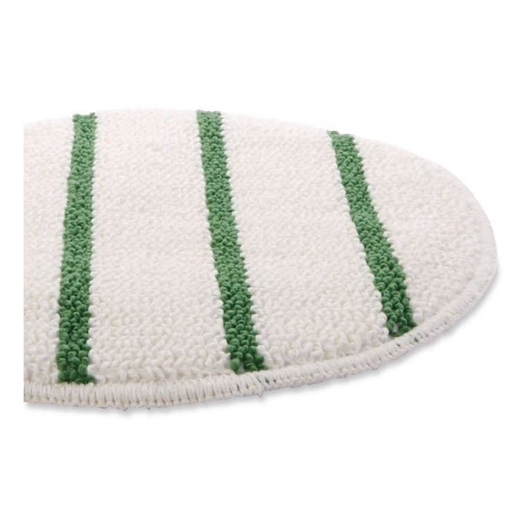 RUBBERMAID COMMERCIAL PROD. Low Profile Scrub-Strip Carpet Bonnet, 19" Diameter, White/Green (RCPP269EA) thumbnail 4