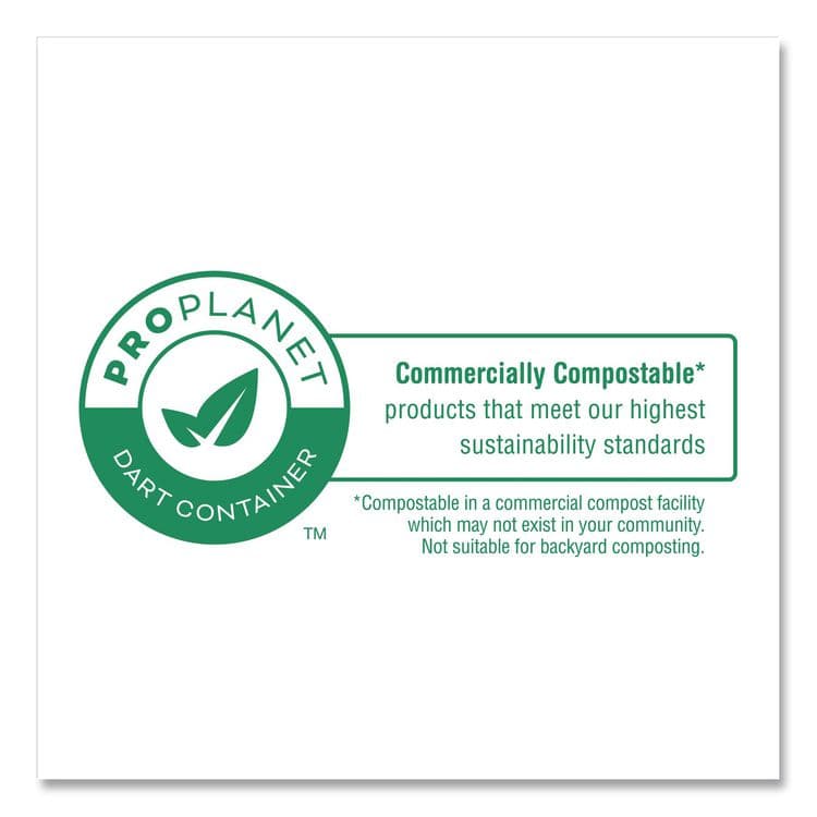 DART Compostable Molded Fiber Dinnerware, ProPlanet Seal, Plate, 10.2" dia, Natural, 500/Carton (DCC10FBRP1) thumbnail 2