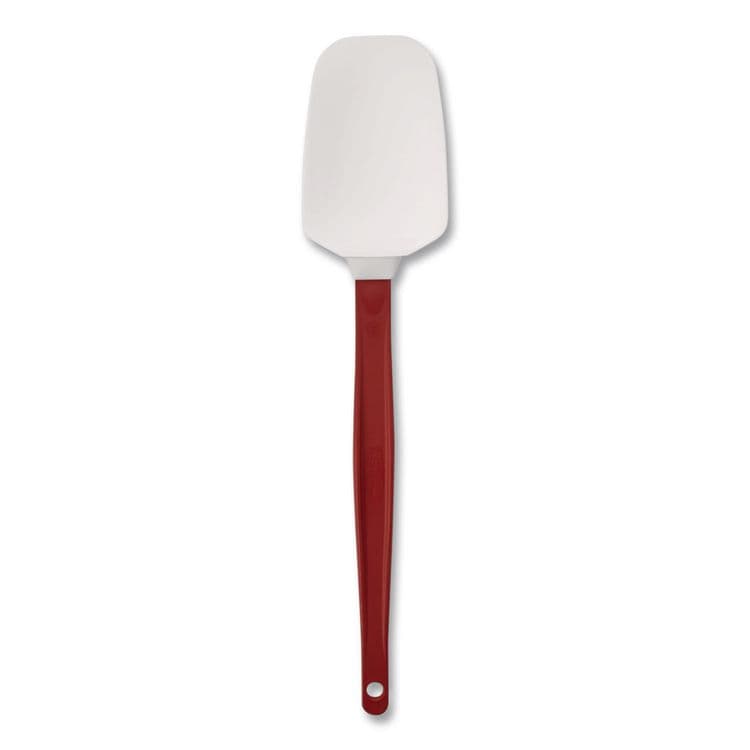 RUBBERMAID COMMERCIAL PROD. High Heat Scraper Spoon, Plastic, 13.5", Red/White (RCP1967RED)