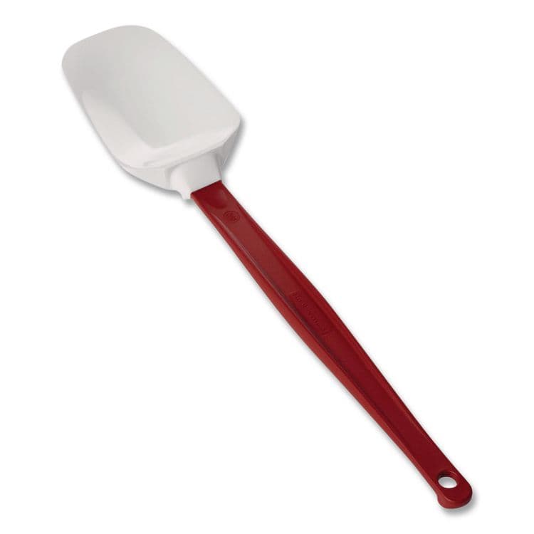 RUBBERMAID COMMERCIAL PROD. High Heat Scraper Spoon, Plastic, 13.5", Red/White (RCP1967RED) thumbnail 2