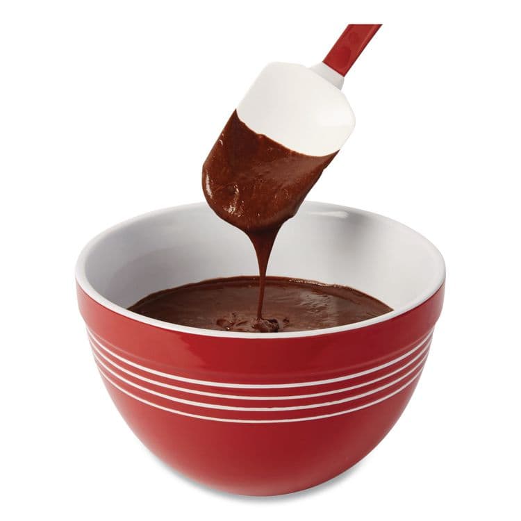 RUBBERMAID COMMERCIAL PROD. High Heat Scraper Spoon, Plastic, 13.5", Red/White (RCP1967RED) thumbnail 4