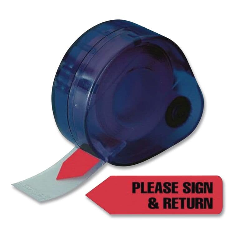 REDI-TAG CORPORATION Arrow Message Page Flags in Dispenser, "Please Sign and Return", Red, 120 Flags/Dispenser (RTG81344) thumbnail 4