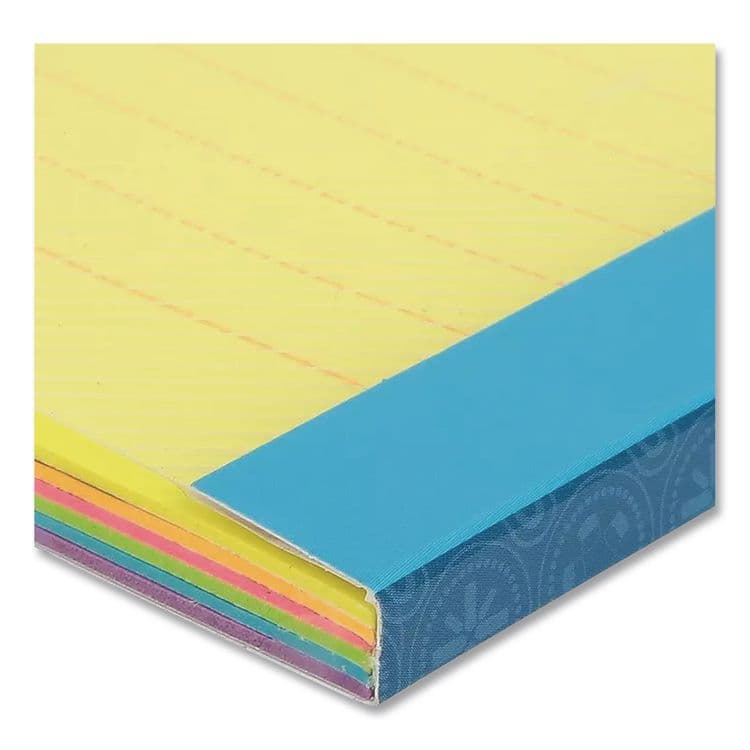 REDI-TAG CORPORATION Divider Sticky Notes, 6-Tab Sets, Note Ruled, 4" x 6", Assorted Colors, 60 Sheets/Set, 3 Sets/Pack (RTG10245) thumbnail 3