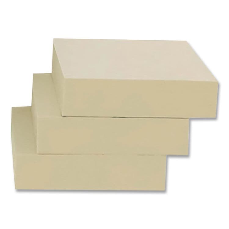REDI-TAG CORPORATION 100% Recycled Self-Stick Notes, 1.5" x 2", Yellow, 100 Sheets/Pad, 12 Pads/Pack (RTG25700) thumbnail 3