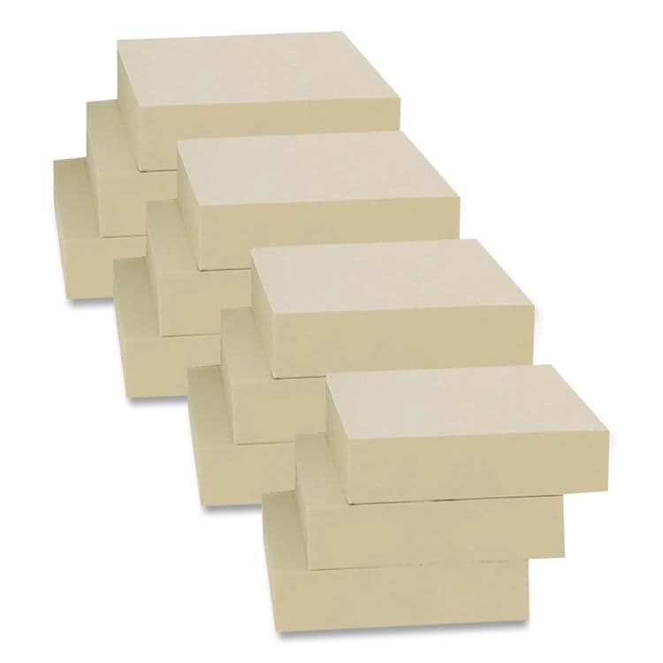 REDI-TAG CORPORATION 100% Recycled Self-Stick Notes, 1.5" x 2", Yellow, 100 Sheets/Pad, 12 Pads/Pack (RTG25700) thumbnail 4