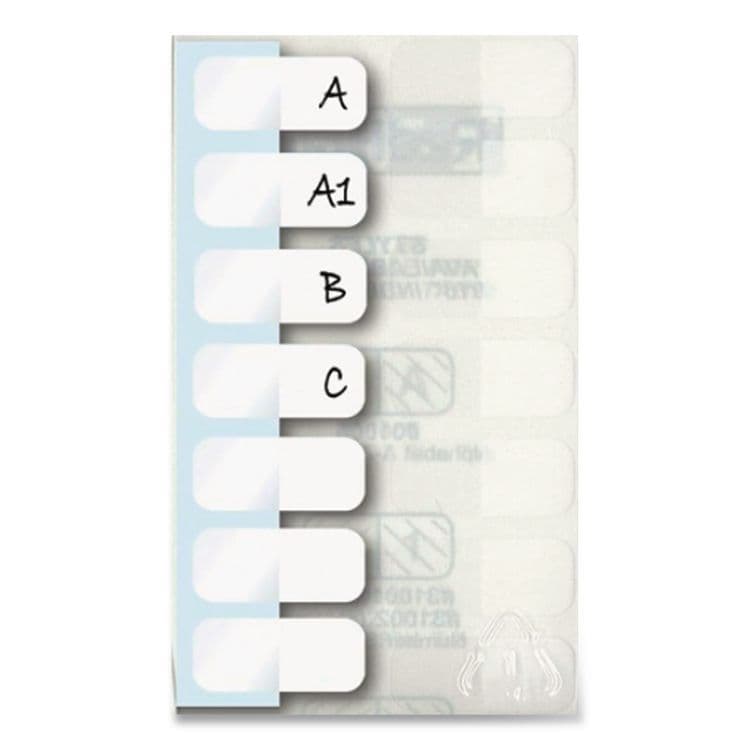 REDI-TAG CORPORATION Legal Index Tabs, Customizable: Handwrite Only, 1/5-Cut, White, 1" Wide, 416/Pack (RTG31010) thumbnail 3