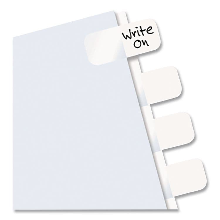 REDI-TAG CORPORATION Legal Index Tabs, Customizable: Handwrite Only, 1/5-Cut, White, 1" Wide, 416/Pack (RTG31010) thumbnail 4