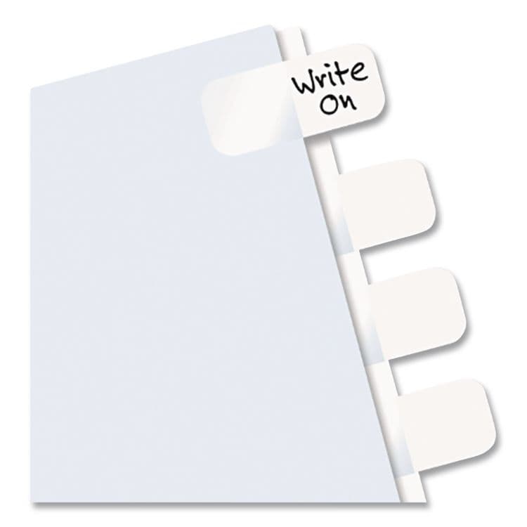 REDI-TAG CORPORATION Laser Printable Index Tabs, 1/12-Cut, White, 0.44" Wide, 675/Pack (RTG39000) thumbnail 3