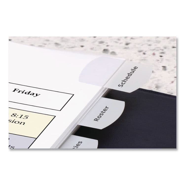 REDI-TAG CORPORATION Laser Printable Index Tabs, 1/5-Cut, White, 1.13" Wide, 375/Pack (RTG39017) thumbnail 4