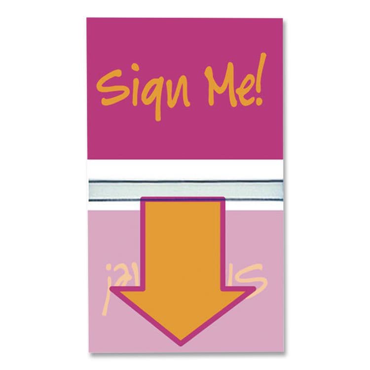 REDI-TAG CORPORATION Pop-Up Fab Page Flags w/Dispenser, "Sign Me!", Red/Orange, Teal/Yellow, 100/Pack (RTG72038) thumbnail 2