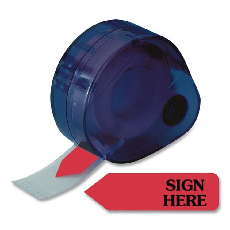 REDI-TAG CORPORATION Arrow Message Page Flags in Dispenser, "Sign Here", Red, 120 Flags/Pack (RTG81024) thumbnail 4