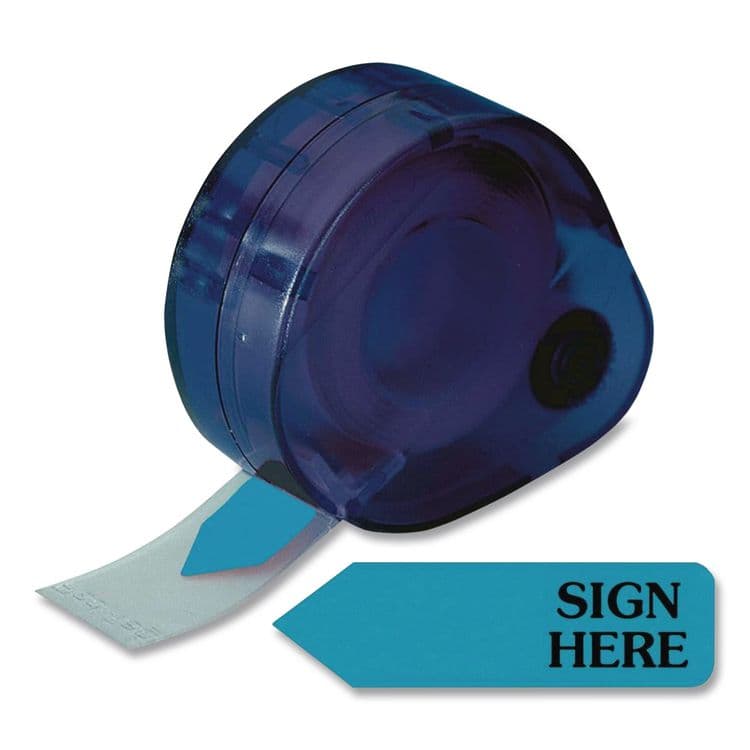 REDI-TAG CORPORATION Arrow Message Page Flags in Dispenser, "Sign Here", Blue, 120 Flags/Dispenser (RTG81034) thumbnail 3