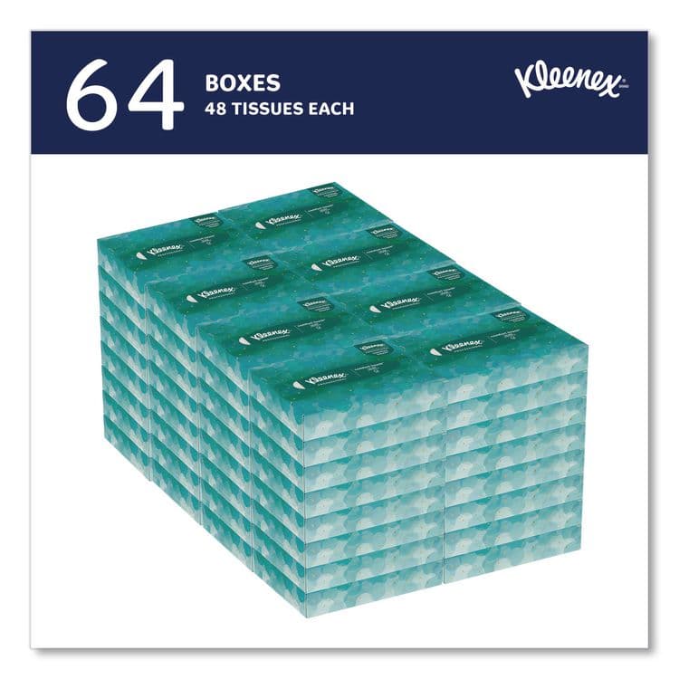 KIMBERLY CLARK White Facial Tissue Junior Pack, 2-Ply, 48 Sheets/Box, 64 Boxes/Carton (KCC21195) thumbnail 2