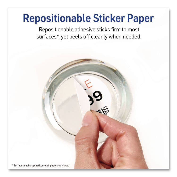 AVERY PRODUCTS CORPORATION Multipurpose Sticker Project Paper, Inkjet, 8.5 x 11, 15 Sheets/Pack (AVE3383) thumbnail 3