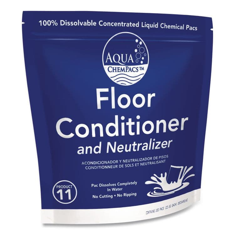 DIVERSEY Aqua ChemPacs Floor Conditioner and Neutralizer, 100 ChemPacs/Carton (DVO9320929) thumbnail 2