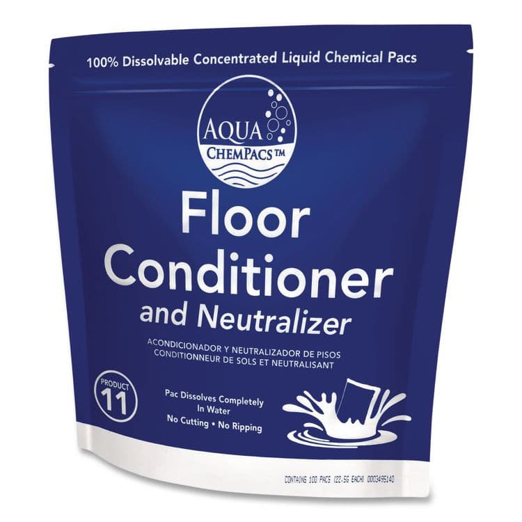 DIVERSEY Aqua ChemPacs Floor Conditioner and Neutralizer, 100 ChemPacs/Carton (DVO9320929) thumbnail 3