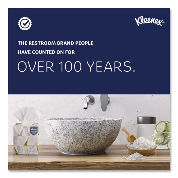 KIMBERLY CLARK White Facial Tissue for Business, Pop-Up Box, 2-Ply, 125 Sheets/Box, 48 Boxes/Carton (KCC21606CT) thumbnail 4