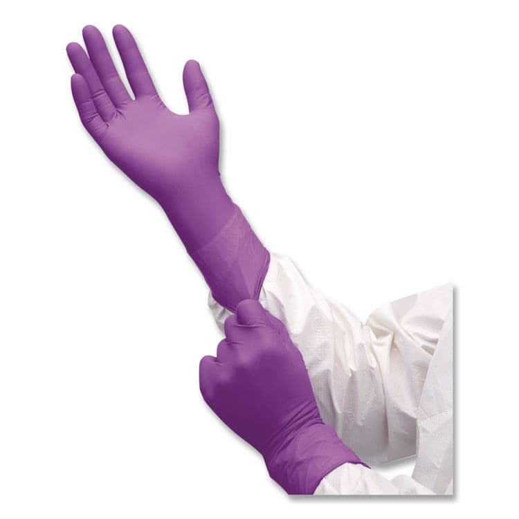 KIMBERLY-CLARK PROFESSIONAL Polaris Nitrile Exam Gloves, AQL 0.65, Large, 7.5 mil Thick, 12" Long, Dark Magenta, 50/Box, 10 Boxes/Carton (ANS62763)