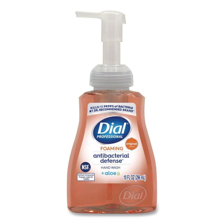DIAL PROFESSIONAL Original Antibacterial Defense Foaming Hand Wash, Original, 10 oz, 8/Carton (DIA35446)