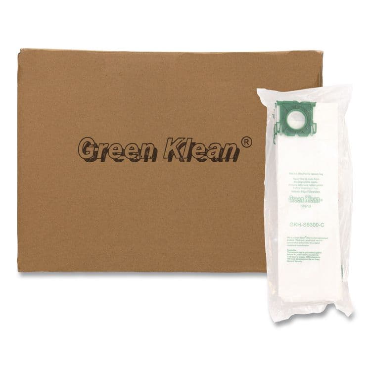 GREEN KLEAN GKH-S5300 Replacement Bag, 10 Bags/Pack, 10 Packs/Carton (GRKGKHS5300)