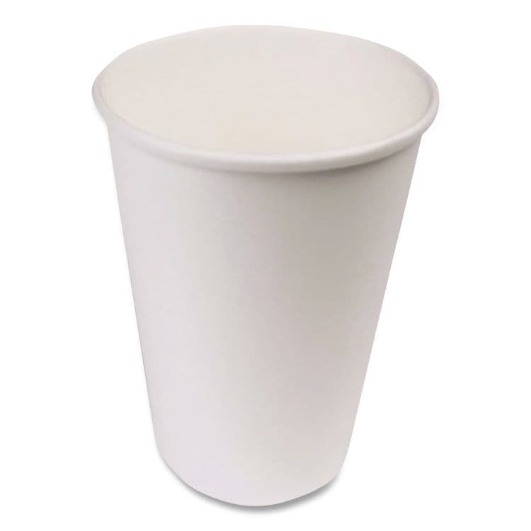 DART Paper Hot Cups, 16 oz, White, 50/Pack (SCC316WPK) thumbnail 4