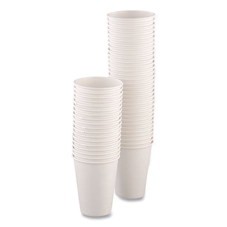 DART Paper Hot Cups, 12 oz, White, 50/Pack (SCC412WNPK) thumbnail 2