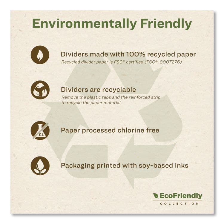 AVERY PRODUCTS CORPORATION Customizable Table of Contents Ready Index Dividers with Multicolor Tabs, 12-Tab, 1 to 12, 11 x 8.5, White, 3 Sets (AVE11083) thumbnail 4