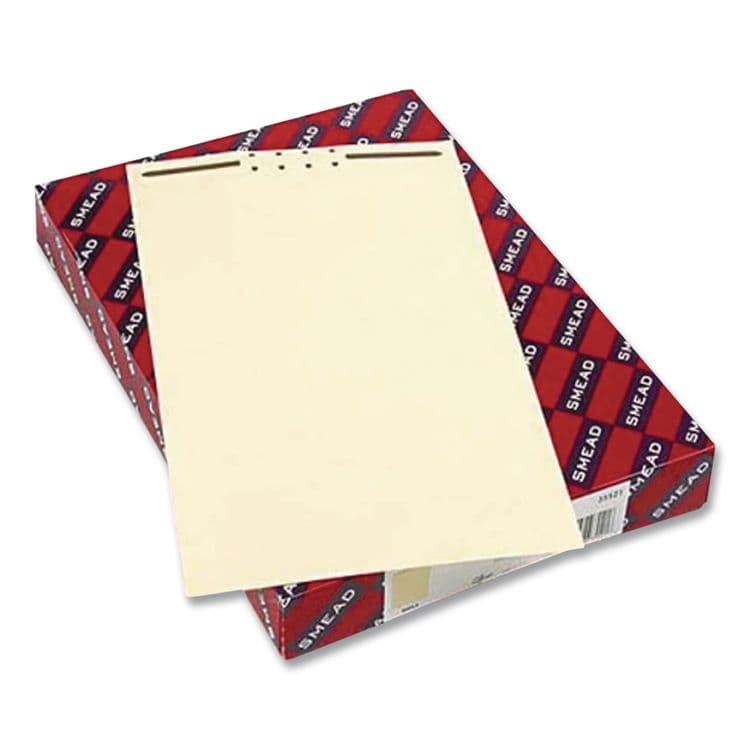 SMEAD MANUFACTURING CO. Fastener File Backs, 1 Fastener: 2" Capacity, Legal Size, Manila, 100/Box (SMD35521)