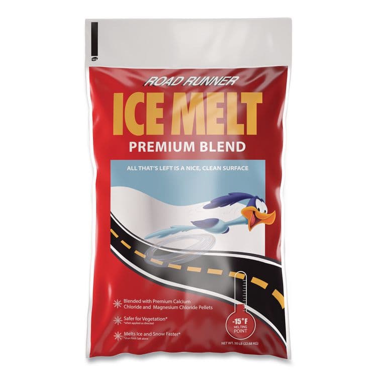 SCOTWOOD INDUSTRIES Road Runner Ice Melt, 50 lb Bag, 50/Pallet (SCW50BRRPLT)
