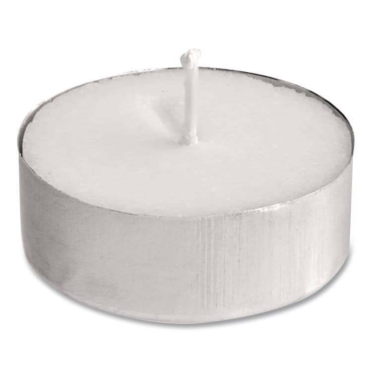 STERNO GROUP Tealight Candle, 5 Hour Burn, 0.5"h, White, 50/Pack, 10 Packs/Carton (STE40100) thumbnail 2