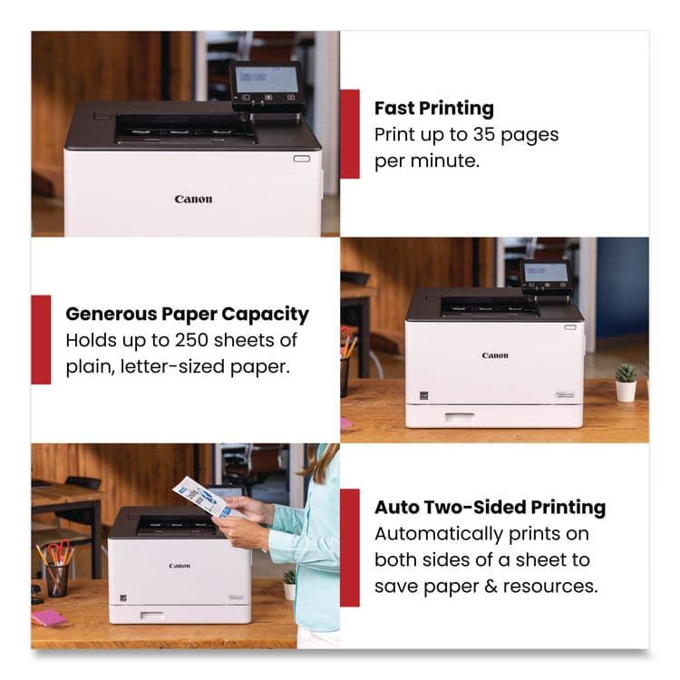 CANON COMPUTER SYSTEMS CCSI imageCLASS LBP674Cdw II Wireless Laser Printer (CNM7186C006) thumbnail 3
