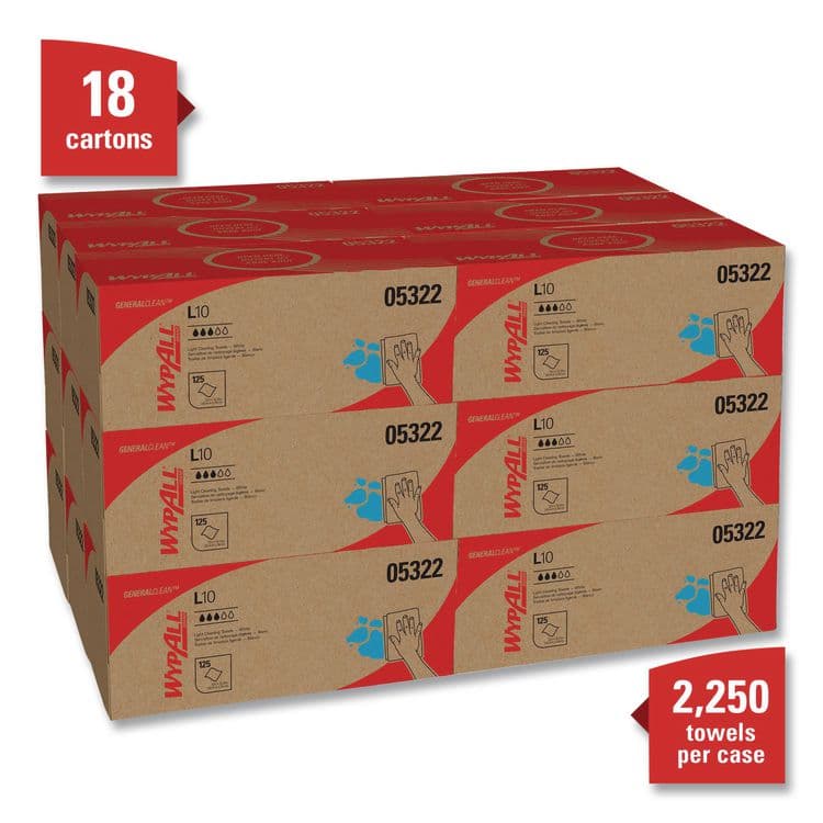 KIMBERLY CLARK L10 Towels POP-UP Box, 1-Ply, 12 x 10.25, White, 125/Box, 18 Boxes/Carton (KCC05322) thumbnail 2