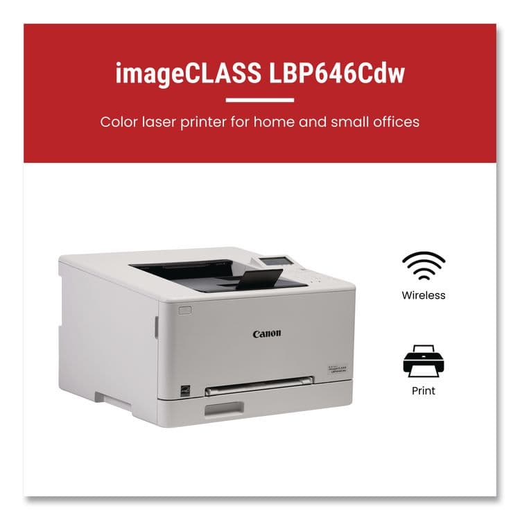 CANON COMPUTER SYSTEMS CCSI imageCLASS LBP646Cdw Wireless Laser Printer (CNM6929C008) thumbnail 2