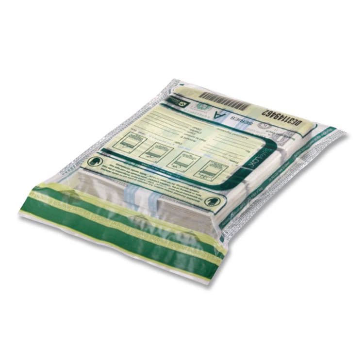 CONTROLTEK Series D Deposit Bags, Plastic, 12" x 16", White, 100/Pack (CNK585094) thumbnail 4