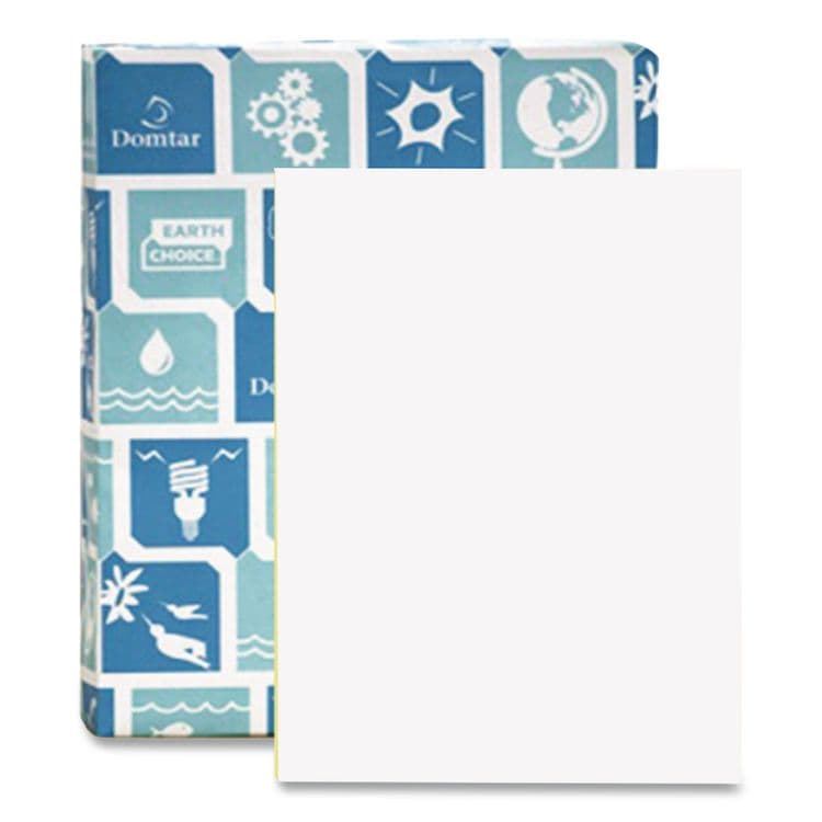 DOMTAR PAPER EarthChoice Cover Stock, Index, 96 Bright, 110 lb Index Weight, 8.5 x 11, Bright White, 250/Pack (DMR81038) thumbnail 4