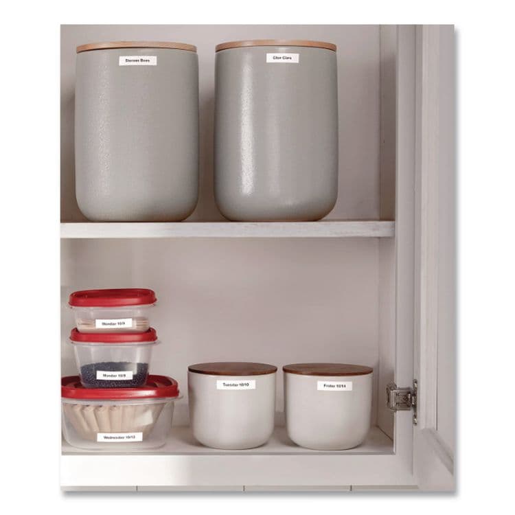 DYMO LetraTag Plastic Label Tape Cassette, 0.5" x 13 ft, White, 6/Pack (DYM2050823) thumbnail 4