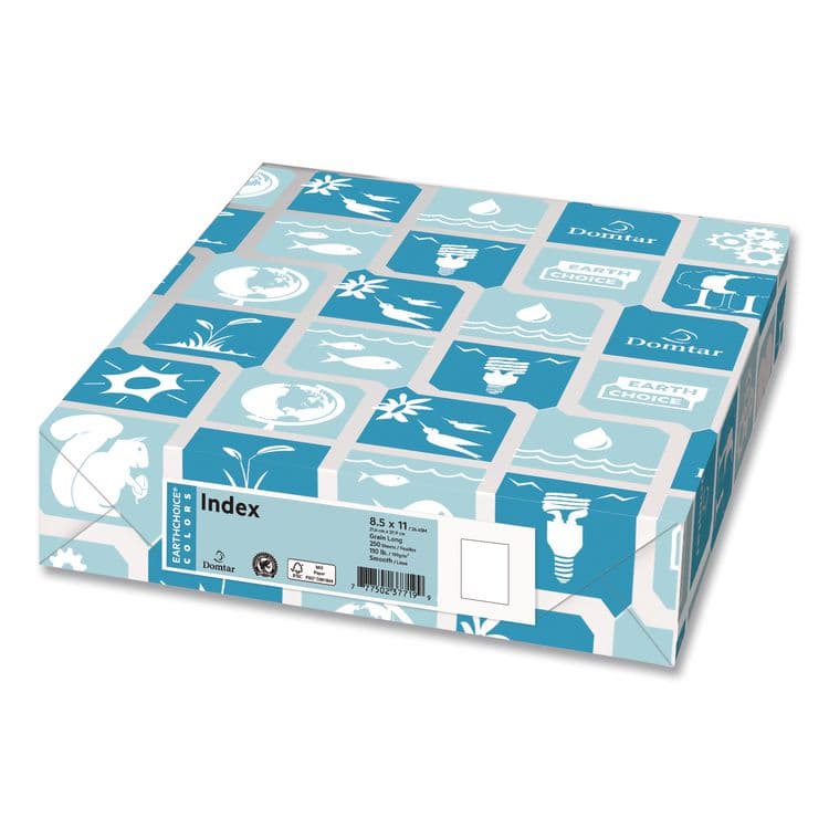 DOMTAR PAPER EarthChoice Cover Stock, Vellum Bristol, 96 Bright, 67 lb Bristol Weight, 8.5 x 11, Bright White, 250/Pack (DMR82880) thumbnail 3