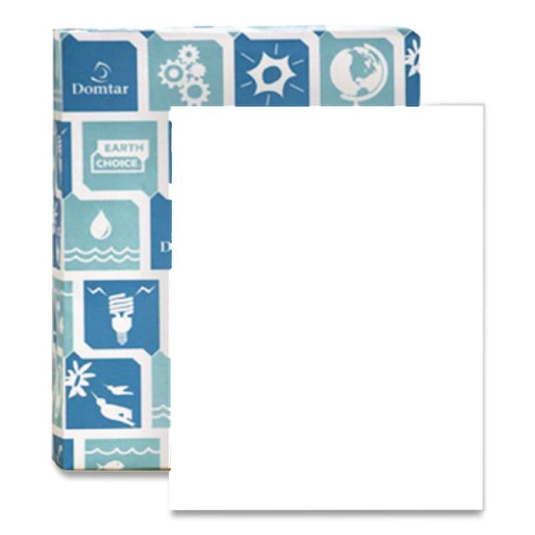 DOMTAR PAPER EarthChoice Cover Stock, Vellum Bristol, 96 Bright, 67 lb Bristol Weight, 8.5 x 11, Bright White, 250/Pack (DMR82880) thumbnail 4