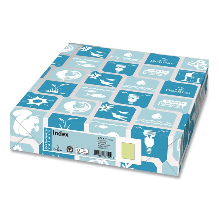 DOMTAR PAPER Card Stock, 110 lb Cover Weight, 8.5 x 11, Canary Yellow, 250/Pack (DMR97754900) thumbnail 3