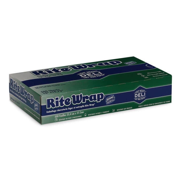 DIXIE FOOD SERVICE Rite-Wrap Dry Wax Lightweight Deli Paper, 10 x 10.75, 500 Sheets/Pack, 12 Packs/Carton (DXERW106) thumbnail 4