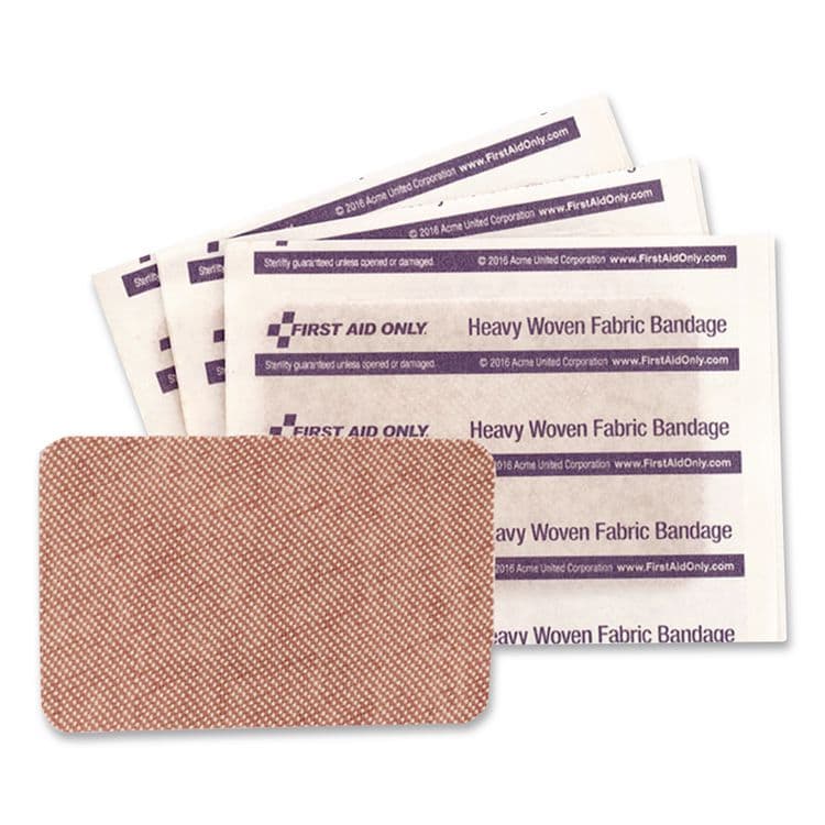 FIRST AID ONLY, . Heavy Woven Adhesive Bandages, Strip, 2 x 3, 25/Box (FAOG160) thumbnail 4