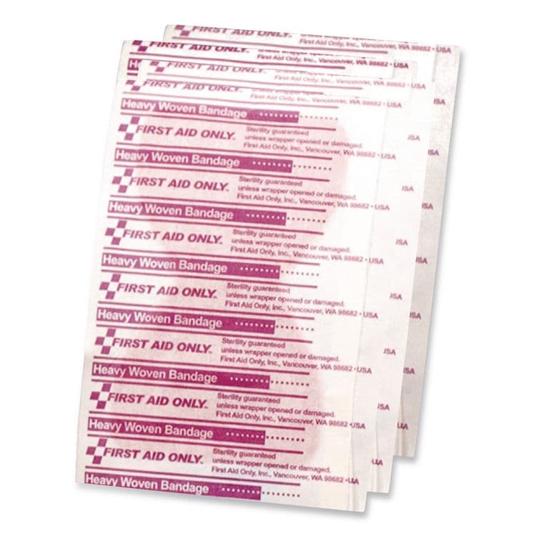 FIRST AID ONLY, . Heavy Woven Adhesive Bandages, Fingertip, 1.75 x 3, 25/Box (FAOG163) thumbnail 3