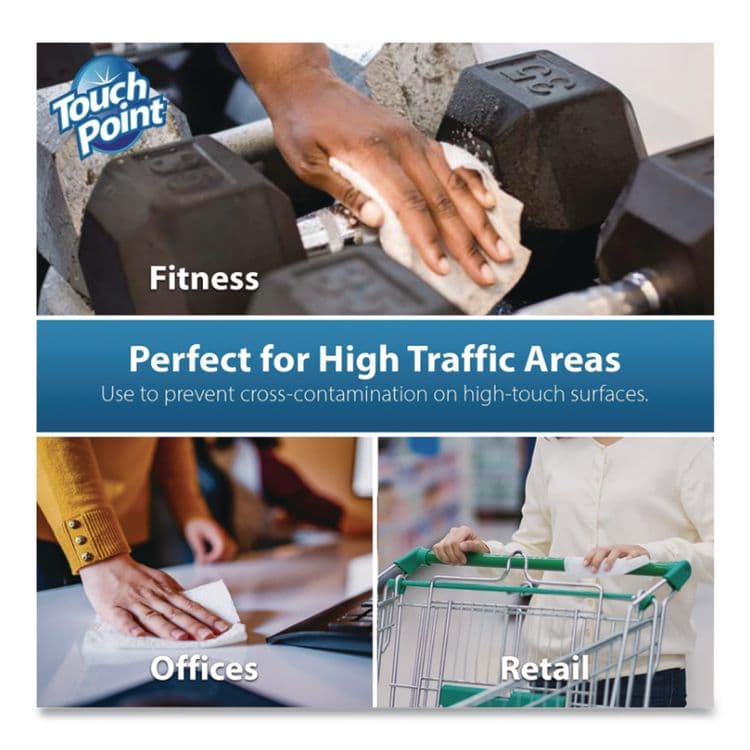 HOSPECO Hand Sanitizing Wipes Refill, 5 x 8, Fragrance Free, White, 2,000 Wipes/Roll, 2 Rolls/Carton (HOSWS2000FF) thumbnail 4