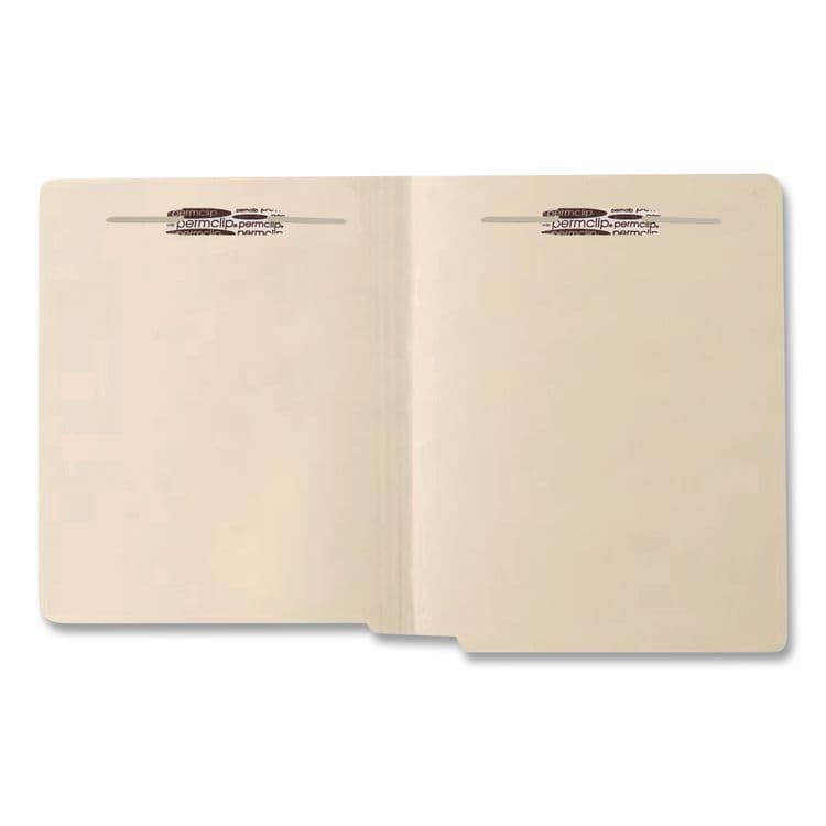 WESTERN STATES ENVELOPE CO End Tab Fastener Folders with Embossed Labeling Lines, Straight Tab, Expands 0.75", 2 Fasteners, Letter Size, Manila, 50/Box (MAQ52385) thumbnail 4