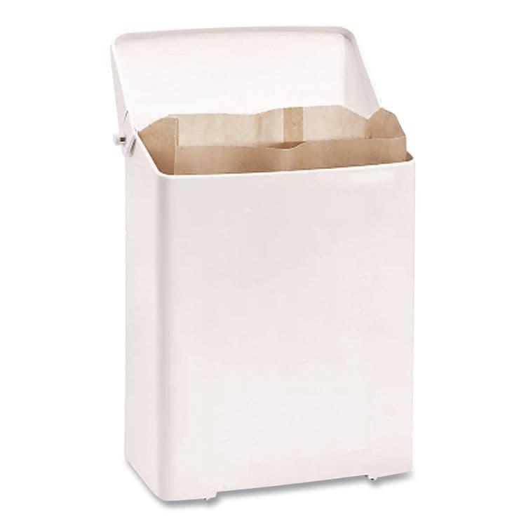 IMPACT PRODUCTS, LLC Enamel Feminine Napkin Receptacle, Metal, White (IMP25033000) thumbnail 3