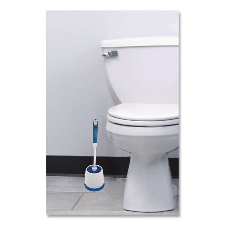 IMPACT PRODUCTS, LLC Toilet Bowl Brush and Caddy, Blue/Gray (IMPT000200) thumbnail 4