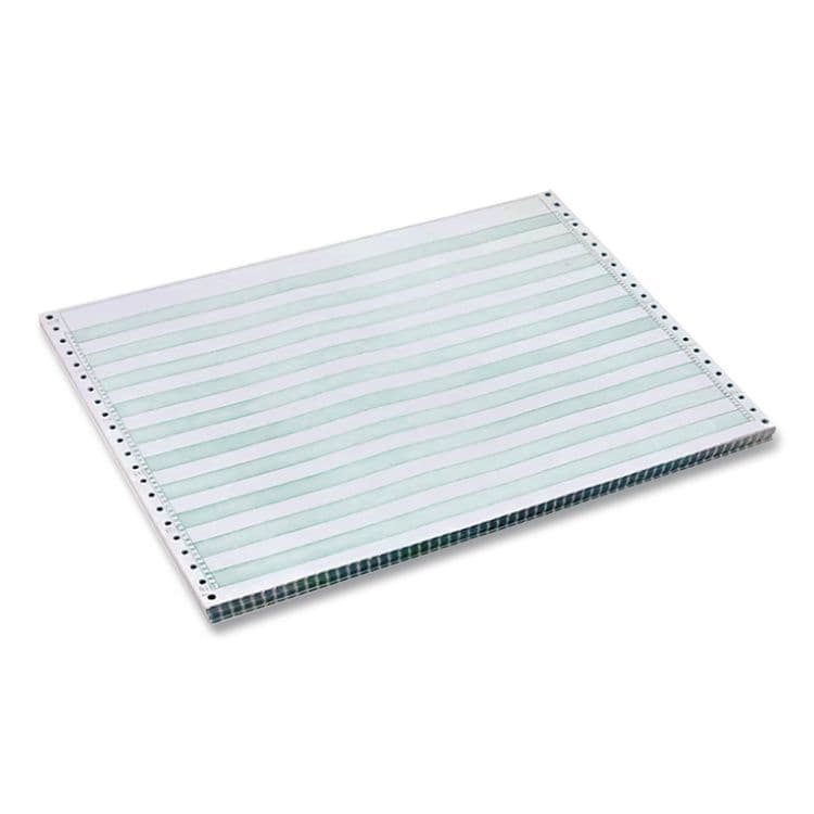 TST/IMPRESO, . Continuous Feed Computer Paper, 1-Part, 18 lb Bond Weight, 11 x 14.88, White/Green Bar, 3,100/Carton (IPS7810010) thumbnail 3