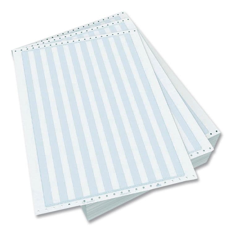 TST/IMPRESO, . Continuous Feed Computer Paper, 1-Part, 18 lb Bond Weight, 11 x 14.88, White/Green Bar, 3,100/Carton (IPS7810010) thumbnail 4